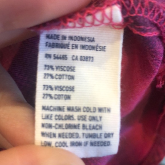 American Eagle Pink Button Up Flannel Size Medium - Picture 6 of 7